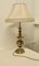 Lámparas de mesa bulbosa grandes de latón, década de 1890. Juego de 2, Imagen 1
