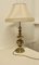 Large Bulbous Brass Table Lamps, 1890s, Set of 2 1