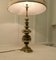 Large Bulbous Brass Table Lamps, 1890s, Set of 2 7