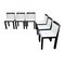 Theater Chairs by Aldo Rossi and Luca Meda for Molteni, 1980s, Set of 6 3