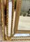 French Directoire Gilded Carved Wood Wall Mirror, 1940s 11