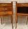 French Cherry You and Me Nightstands with Drawers and Open Shelf, 1960s, Set of 2 2