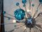 Lustre Sputnik Fait Main en Verre de Murano Bleu de Simoeng, Italie 4