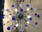 Italian Handmade Sputnik Chandelier in Blue Murano Glass from Simoeng, Image 3