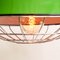 Enamelled Green Ceiling Lamp, 1950s 4