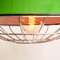 Enamelled Green Ceiling Lamp, 1950s, Image 4