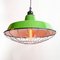Enamelled Green Ceiling Lamp, 1950s, Image 3