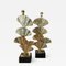 Ginko Biloba Table Lamps with Gold Brass Frame Leaves from Simoeng, Set of 2 3