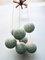 Lámpara en cascada Mid-Century de teca y bolas de granulado, años 70, Imagen 3