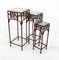 Glass & Metal Nesting Tables, 1980s, Set of 3, Image 12