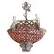 Boat Shape Four-Light Chandelier with Polychrome beading 1