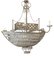 Boat -Shaped 10 Light Chandelier with Murano Glass Cards 5