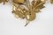 Golden Leaf Sconces by Hans Kögl, Germany, 1970s, Set of 3, Image 8