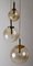Grande Lampe à Suspension avec Trois Boules de Verre Cascade de Glashütte Limburg 6
