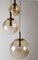 Large Three Cascade Glass Balls Hanging Lamp from Glashütte Limburg 2