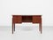 Mid-Century Danish Compact Desk in Teak with Curved Top, 1960s, Image 1