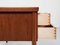 Mid-Century Danish Desk in Teak with 5 Drawers, 1960s, Image 6