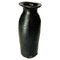 French Black Classic Form Vase in Smooth Iron-Like Black Glaze, 1970 1