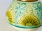 French Majolica Lamp in Crackled Blue and Yellow, 1960 10