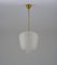 Large Scandinavian Modern Glass Pendant Lamp, 1940s 2