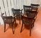 Brasserie Armchairs in Solid Wood, Set of 6 8