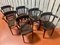 Brasserie Armchairs in Solid Wood, Set of 6 7