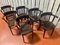 Brasserie Armchairs in Solid Wood, Set of 6, Image 7