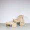 Proposals Chair with Ottoman by Vittorio Introini for Saporiti, Italy, 1970s, Set of 2 2
