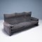 Graues Maralunga Drei-Sitzer Sofa von Vico Magistretti für Cassina, 1990er 3