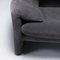 Grey Maralunga Three-Seater Sofa attributed to Vico Magistretti for Cassina, 1990s 6