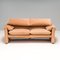 Tan Maralunga 2-Seater Sofa attributed to Vico Magistretti for Cassina, 1990s 3