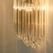 Triedroglass Tree Tears Clear Gold Glass Brass Sconce from Venini, 1970s, Image 3