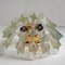 Triedroglass Tree Tears Clear Gold Glass Brass Sconce from Venini, 1970s, Image 9