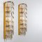 Clear Gold, Glass Messing Crystal Wall Light from Bakalowits & Söhne, 1970s 9