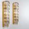 Clear Gold, Glass Messing Crystal Wall Light from Bakalowits & Söhne, 1970s, Image 9