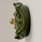 Green Hex-Shaped Flower Ceramic Wall Light attributed to Hustadt Keramik, Germany, 1970s, Image 3