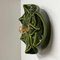 Green Hex-Shaped Flower Ceramic Wall Light attributed to Hustadt Keramik, Germany, 1970s, Image 5