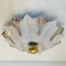 Flower Shell White Sand Ceramic Wall Light attributed to Hustadt Keramik, Germany, 1970s, Image 4