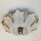 Flower Shell White Sand Ceramic Wall Light attributed to Hustadt Keramik, Germany, 1970s, Image 6