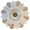 Flower Shell White Sand Ceramic Wall Light attributed to Hustadt Keramik, Germany, 1970s, Image 1