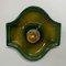 Applique a forma di campana in ceramica verde attribuite a Hustadt Keramik, Germania, anni '70, Immagine 8