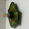 Applique a forma di campana in ceramica verde attribuite a Hustadt Keramik, Germania, anni '70, Immagine 6