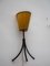 Applique o lampada da tavolo tripode con paralume in seta, anni '50, Immagine 6