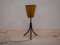 Applique o lampada da tavolo tripode con paralume in seta, anni '50, Immagine 8