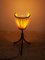 Applique o lampada da tavolo tripode con paralume in seta, anni '50, Immagine 10
