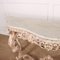 French Carved Wood Console Table with Marble Top 10