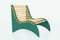 Armchair in Green Wood, Italy, 1960s, Image 6