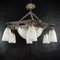 Art Deco Hexagonal Chandelier, 1930s 10