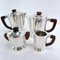 Art Deco Silver-Plated Coffee Set, 1920s, Set of 5 4