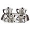 Service à Café Art Déco en Plaqué Argent, 1920s, Set de 5 1